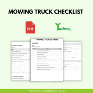 Mowing Truck Checklist